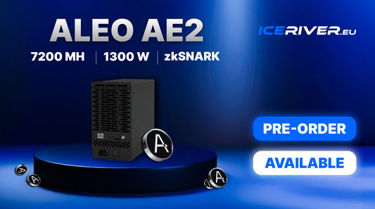Pre-Order the IceRiver AE2 – 720 MH/s ASIC Miner for ALEO